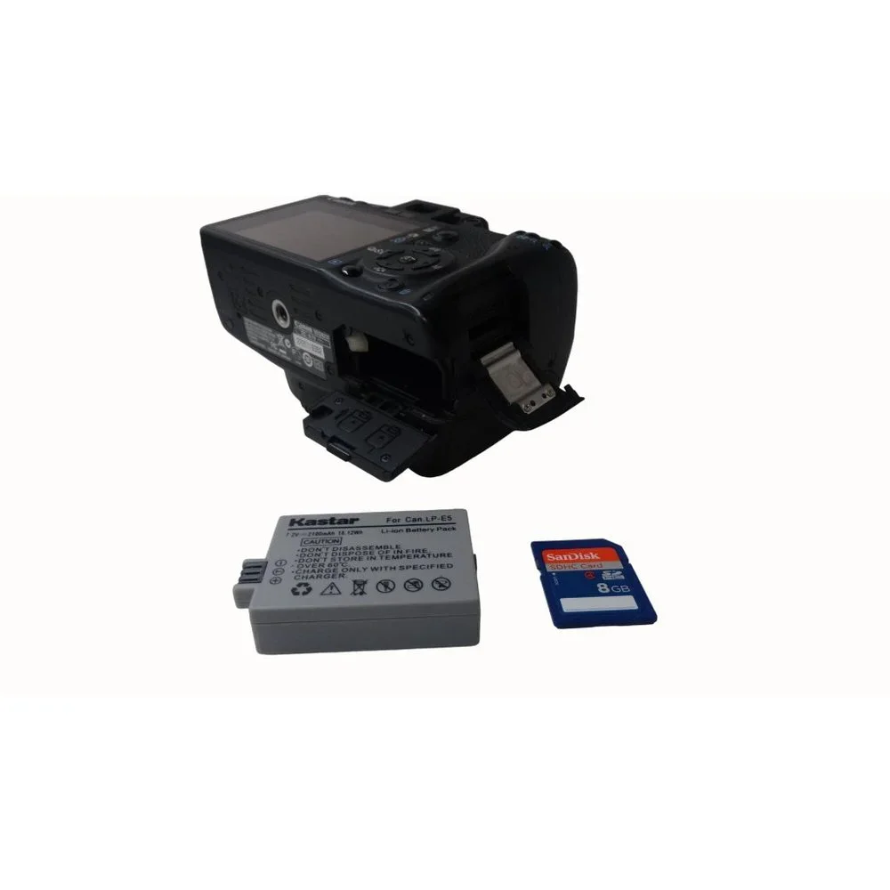 Canon Black DSLR Camera with Accessories